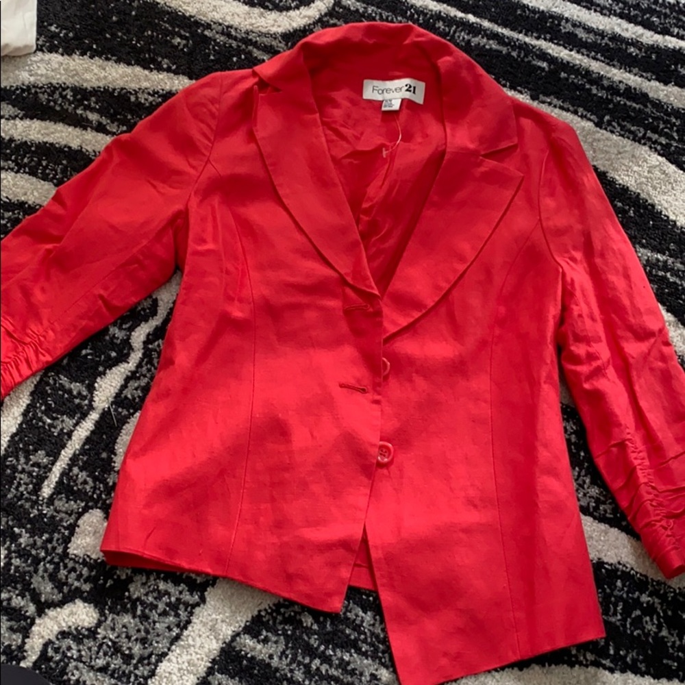 forever 21 link 3/4 sleeve blazer